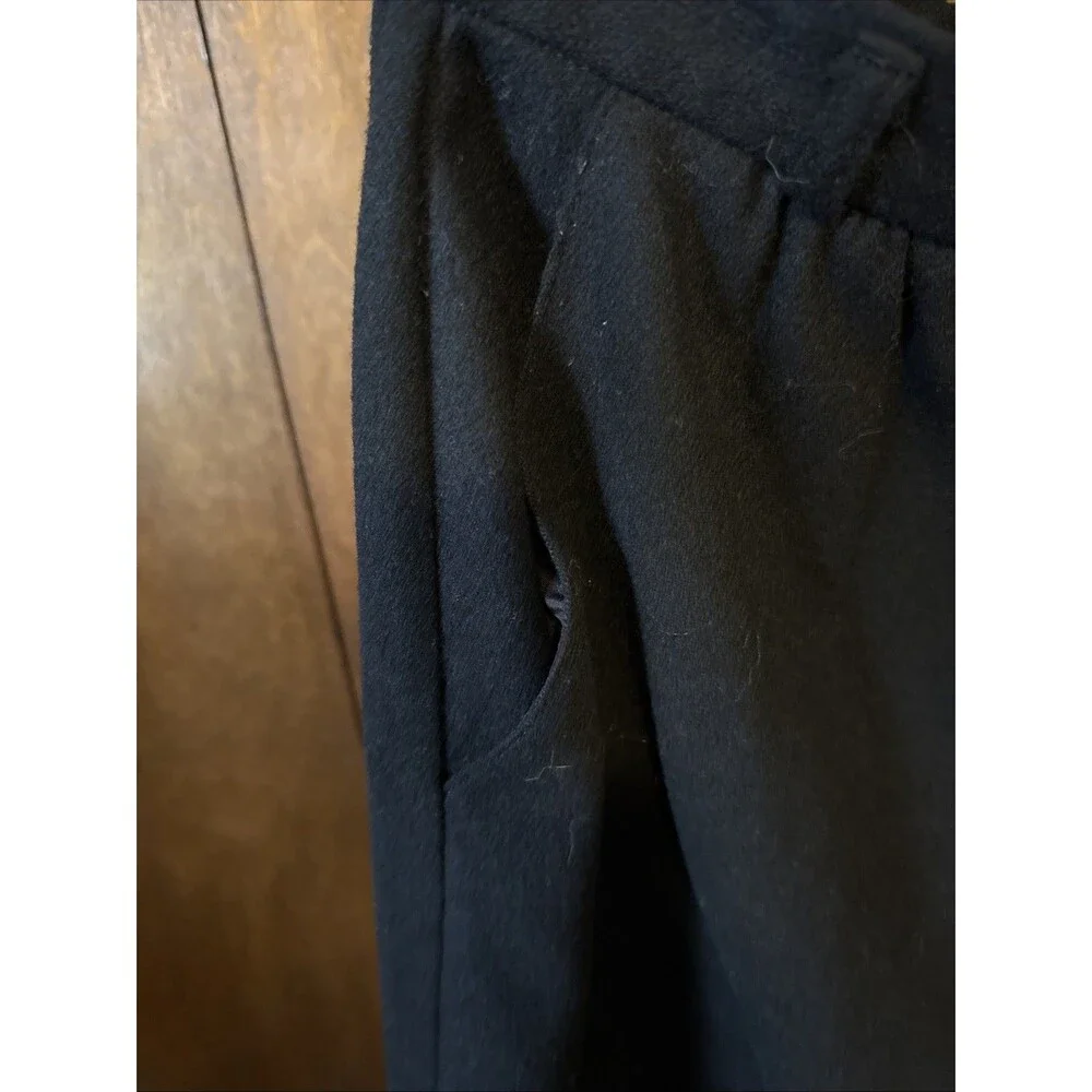 Vintage Koret Career Women’s Black 100% Wool 2 PC Skirt Suit Size 14 Made In USA